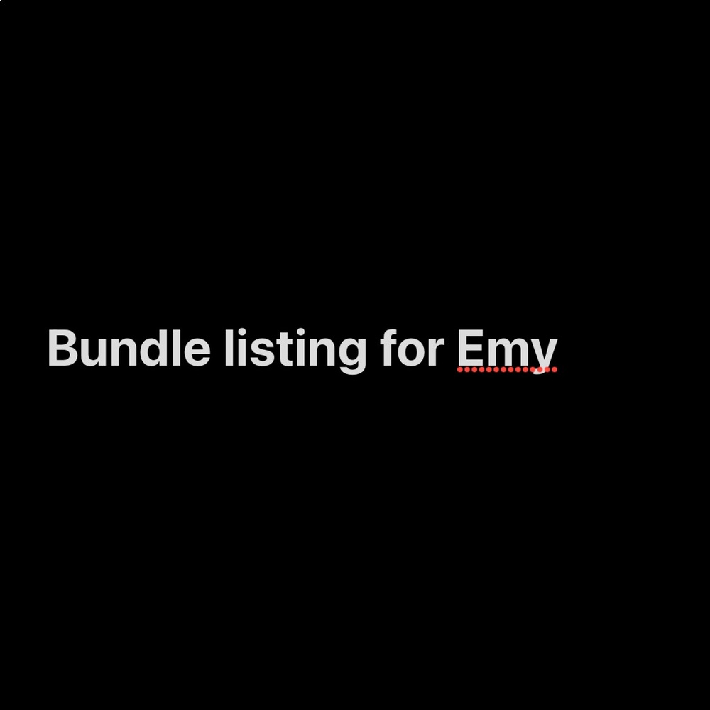 Bundle listing